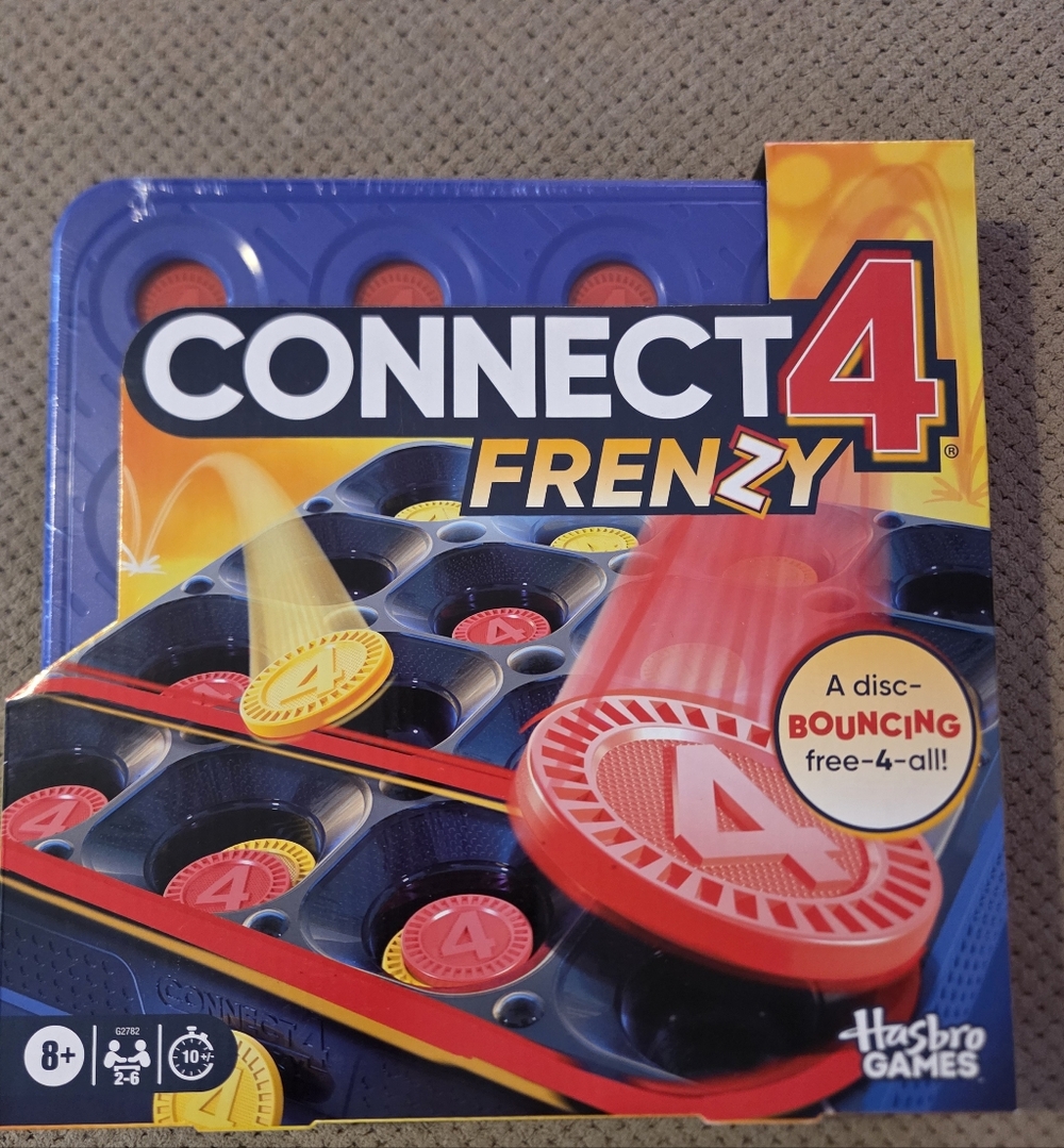 New Connect 4 Frenzy Game | Bounce Discs 4 The Win | Family Party Games - Picture 12 of 16